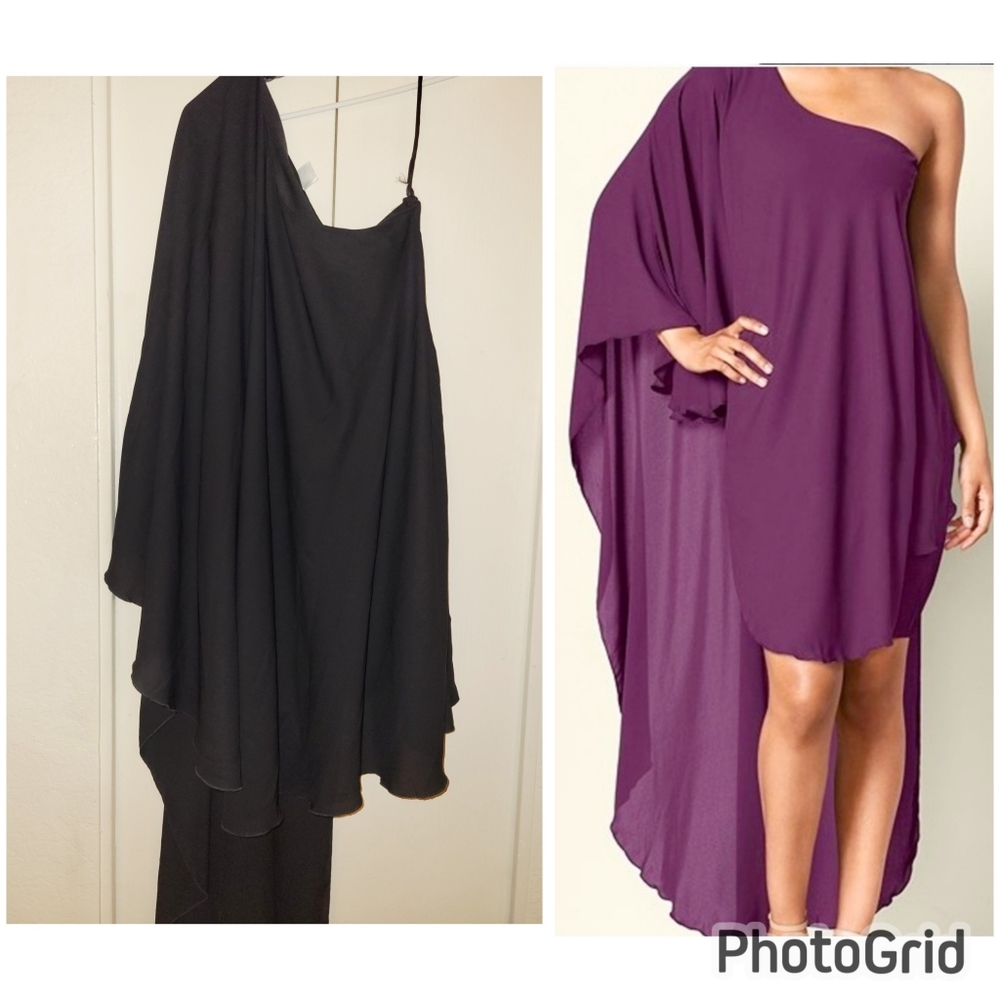Venus One Shoulder Shaw Dress